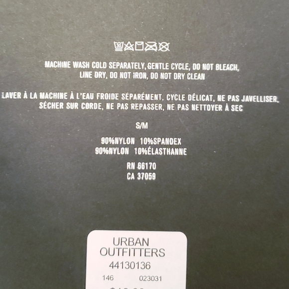 Out From Under Womens Bejeweled Black Fishnets NWT Size Small - Picture 4 of 4